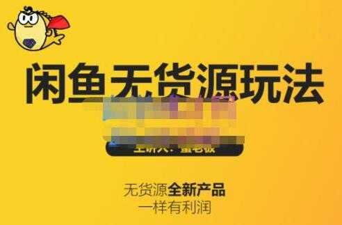 《闲鱼无货源玩法(入门+高级)》适合个人互联网的创业项目-韬哥副业项目资源网