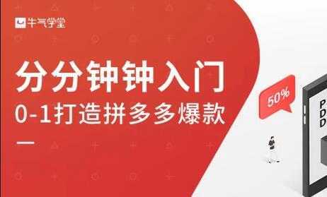 牛气学堂《拼多多实战运营指南》培训课程-韬哥副业项目资源网