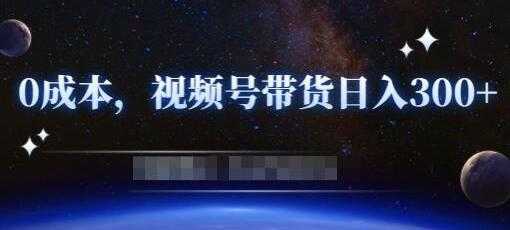 《零基础视频号带货赚钱项目》0成本0门槛轻松日入300+-韬哥副业项目资源网