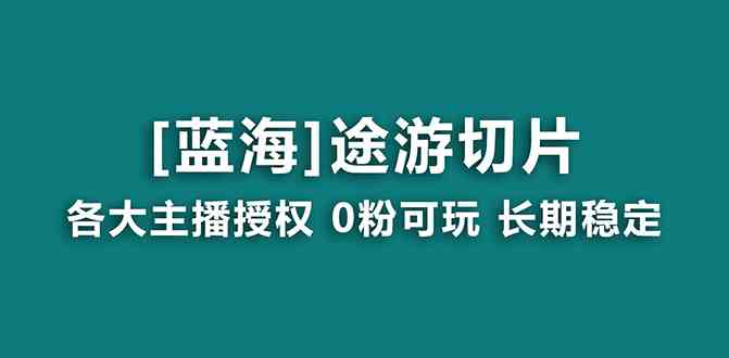 （8871期）抖音途游切片，龙年第一个蓝海项目，提供授权和素材，长期稳定，月入过万-韬哥副业项目资源网