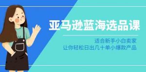 (8907期)亚马逊-蓝海选品课:适合新手小白卖家,让你轻松日出几十单小爆款产品-韬哥副业项目资源网