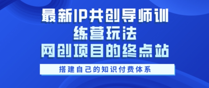 全新IP同创老师夏令营游戏玩法，网创工程项目的终点，教大家搭建自己的社交电商管理体系-韬哥副业项目资源网