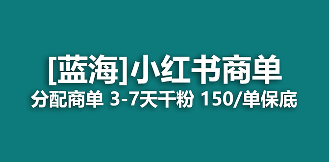 （7349期）2023蓝海项目，小红书的商单，迅速千粉，持续稳定，最牛瀚海没有之一-韬哥副业项目资源网