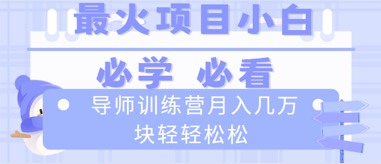 （8569期）老师夏令营互联网技术最厉害的新项目没有之一，新手入门必会，月入2万 轻松-韬哥副业项目资源网