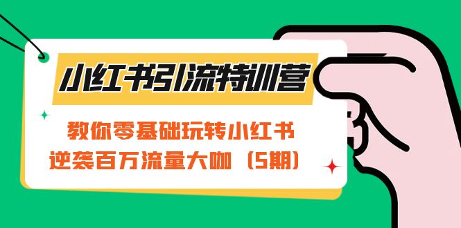 （7211期）小红书引流夏令营-第5期：教大家零基础轻松玩小红书的，逆转上百万总流量大佬-韬哥副业项目资源网