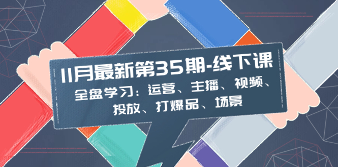 （8314期）11月全新-35期-面授课：整盘学习培训：经营、网络主播、短视频、推广、打爆款、情景-韬哥副业项目资源网