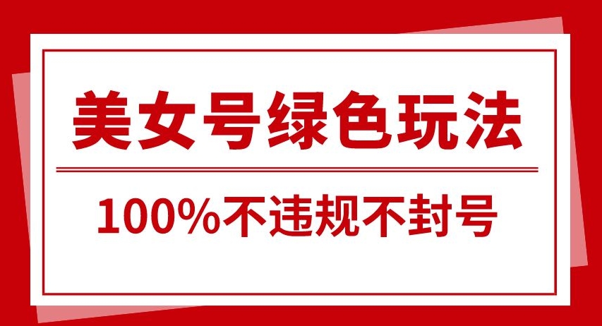 美女号引流变现新玩法，长期蓝海纯绿色，不封号不违规，每日收益500+-韬哥副业项目资源网