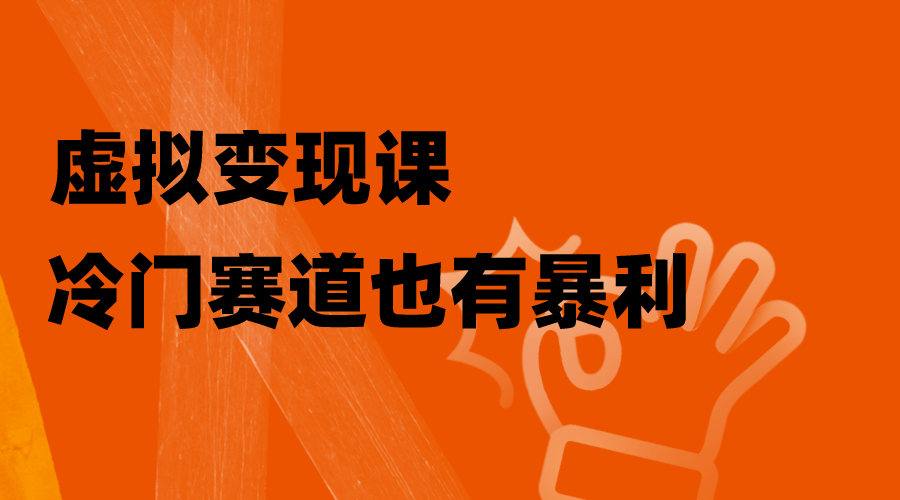 （8219期）虚拟变现课，冷门赛道也有暴利，手把手教你玩转冷门私域-暖阳网-优质付费教程和创业项目大全-韬哥副业项目资源网