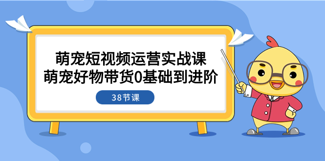 （7915期）萌宝·自媒体运营实战演练课：萌宝好货卖货0基本到升阶（38堂课）-韬哥副业项目资源网