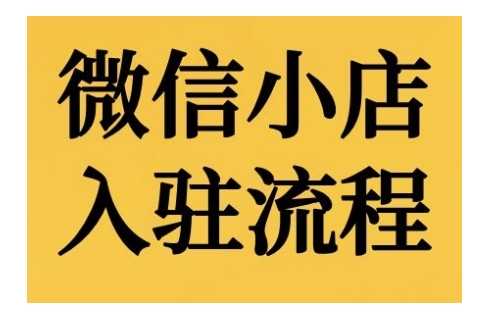 微小店开店流程，微小店的进驻和微小店后台系统作用的讲解演试-韬哥副业项目资源网