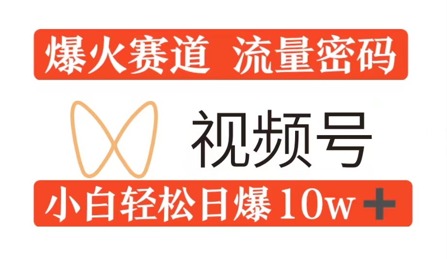 0粉在视频号爆火赛道流量密码，模式全方位，小白轻松日爆10w+流量-韬哥副业项目资源网