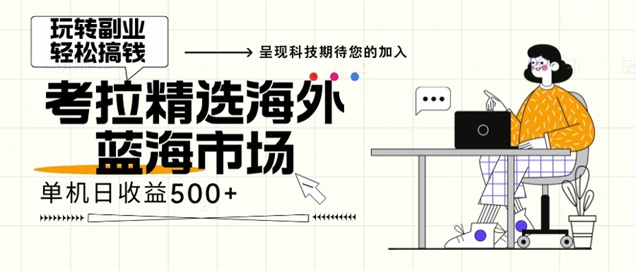 （13191期）海外全新空白市场，小白也可轻松上手，年底最后红利-韬哥副业项目资源网