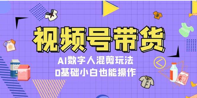 视频号带货，AI数字人混剪玩法，0基础小白也能操作-韬哥副业项目资源网