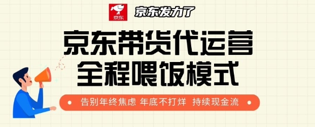 京东带货代运营全程喂饭模式，告别年终焦虑 年底不打烊 持续现金流+-韬哥副业项目资源网