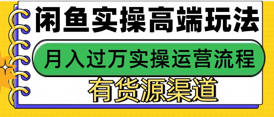 闲鱼平台无货源电商，使用方便，月入3W-韬哥副业项目资源网