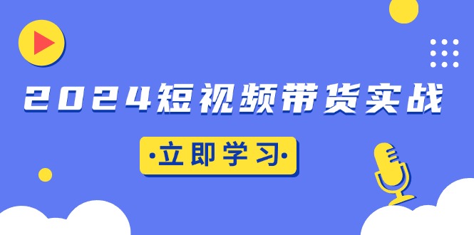 （13482期）2024短视频带货实战：底层逻辑+实操技巧，橱窗引流、直播带货-韬哥副业项目资源网