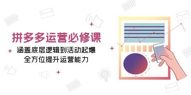 拼多多运营必修课程：包含底层思维到主题活动爆款，全面提升经营能力-韬哥副业项目资源网
