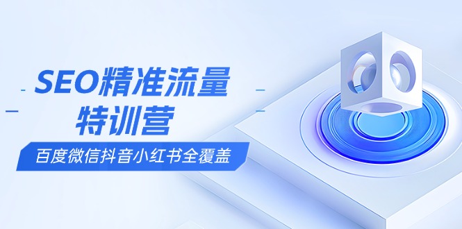 （13851期）SEO精准流量特训营，百度微信抖音小红书全覆盖，带你搞懂搜索优化核心技巧-韬哥副业项目资源网