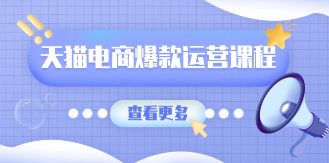 （13910期）天猫电商爆款运营课程，爆款卖点提炼与流量实操，多套模型全面学习-韬哥副业项目资源网