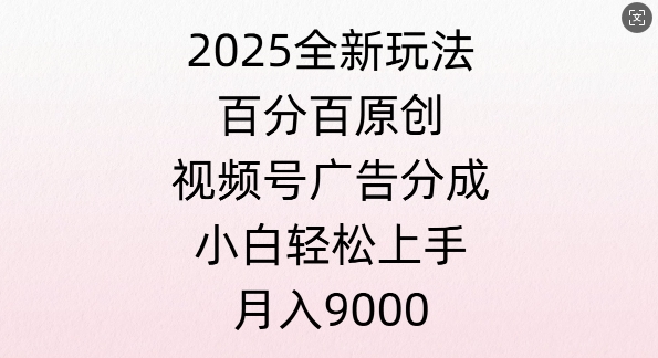 视频号创作者分成计划之情感赛道，多平台发布，多份收益-韬哥副业项目资源网