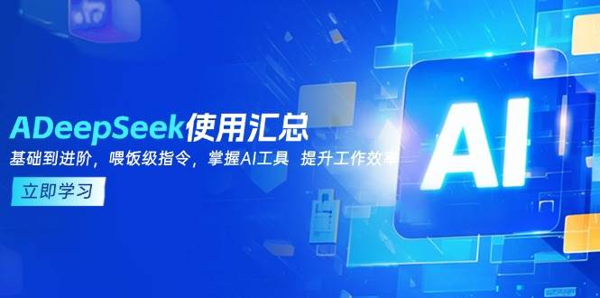 DeepSeek应用归纳，基本到升阶，引导词方法，把握AI专用工具 提高工作效率-韬哥副业项目资源网