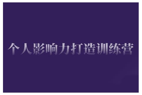 个人影响力打造出夏令营，把握公域流量引流方法、私域流量运营、市场定位等核心技能，即从0到1本人的IP成长-韬哥副业项目资源网