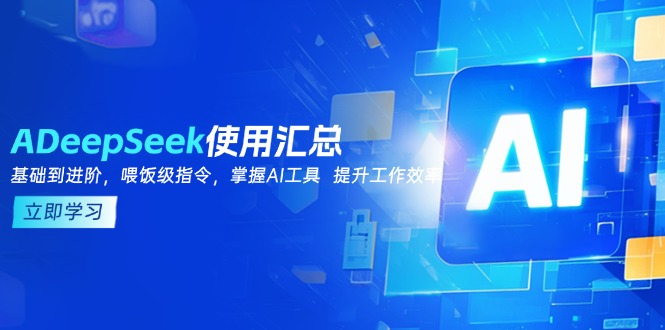 （14216期）DeepSeek应用归纳，基本到升阶，引导词方法，把握AI专用工具  提高工作效率-韬哥副业项目资源网