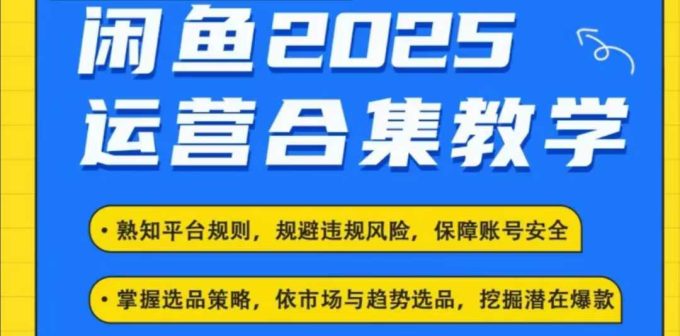 2025闲鱼电商运营全集，2025最新咸鱼玩法-韬哥副业项目资源网