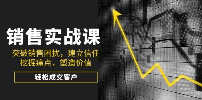 市场销售实战演练课，提升市场销售困惑，拉近关系，发掘困扰，塑造价值，轻轻松松成交客户-韬哥副业项目资源网