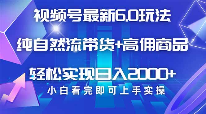 (14454期)视频号带货全新6.0游戏玩法,著作制作简单,当日养号,拷贝,轻轻松松引流矩阵...-韬哥副业项目资源网