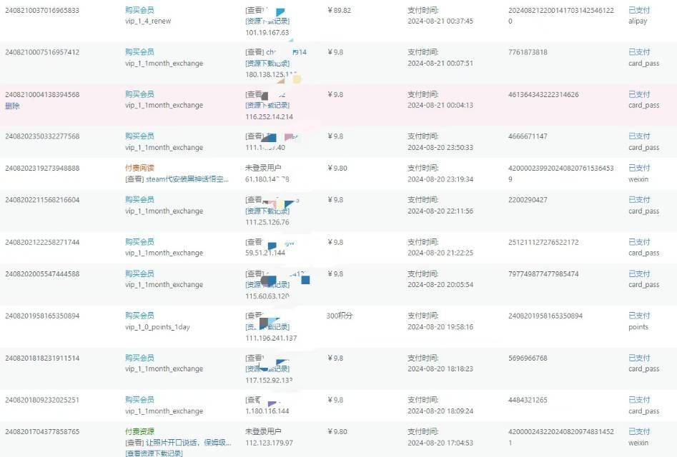 全自动成交虚拟资源站项目,跟韬哥做一样的项目资源站