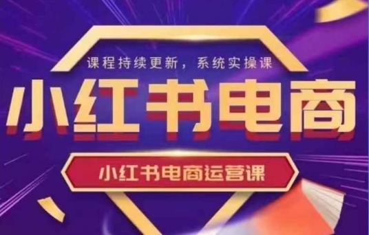 小红书的电商运营实操课，初学者从0~1落地式实际操作-韬哥副业项目资源网