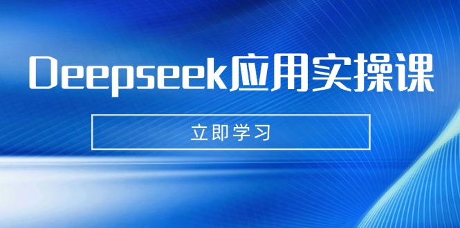 （14545期）Deepseek运用实操课：AI制做数据母亲、写真集、小视频，辅导作业，PPT制作等-韬哥副业项目资源网