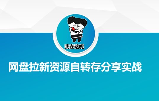 百度云盘引流网络资源约定转存共享实战演练-韬哥副业项目资源网