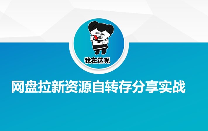 百度云盘引流网络资源约定转存共享实战演练-韬哥副业项目资源网