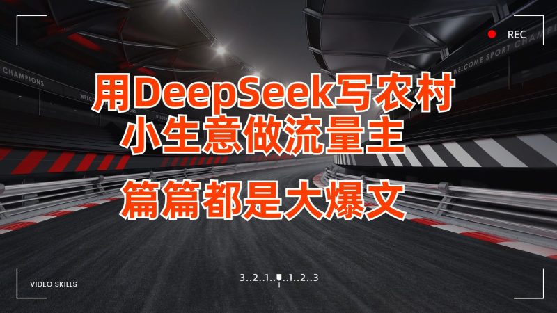 用DeepSeek写农村小生意做微信流量主，每篇也是大热文-韬哥副业项目资源网