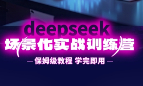 DeepSeek场景化实战训练营，保姆级教程，学完即用，手把手教你用DeepSeek提升效率-韬哥副业项目资源网