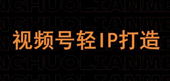 微信视频号在线课程，微信视频号轻IP打造出-韬哥副业项目资源网