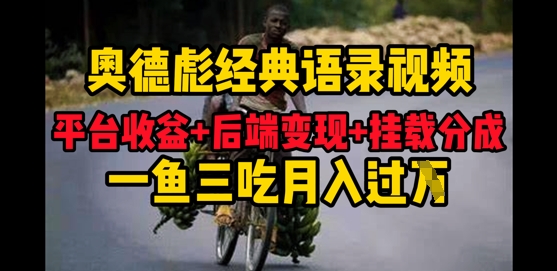 奥德彪经典语句搞好一条内容分发全网平台，服务平台盈利 后面转现 初始化程序流程，一鱼三吃多种转现-韬哥副业项目资源网
