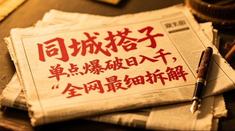 同城网搭子群19.9单点爆破日入千，搭子约局月入万，各大网站较细拆卸-韬哥副业项目资源网