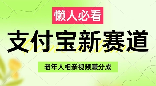 支付宝新赛道,利用老年人相亲视频,挣分成收益,轻松月入过W,操作简单-韬哥副业项目资源网
