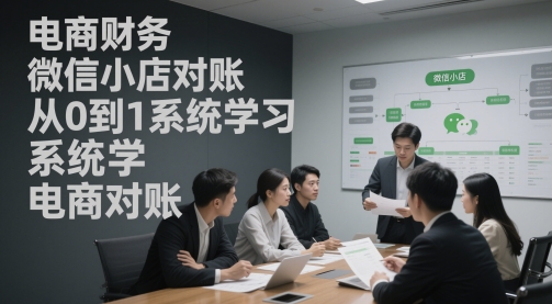 电商财务微小店查账，从0到1系统软件学习电商查账-韬哥副业项目资源网