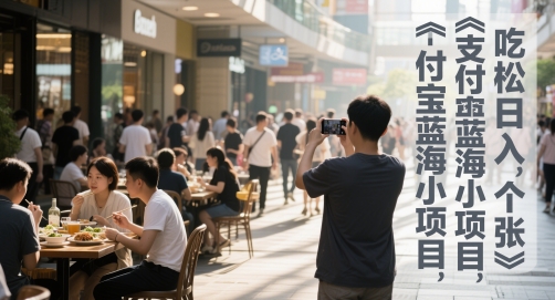 支付宝蓝海小项目，吃饭逛街拍个照，轻松日入1张-韬哥副业项目资源网