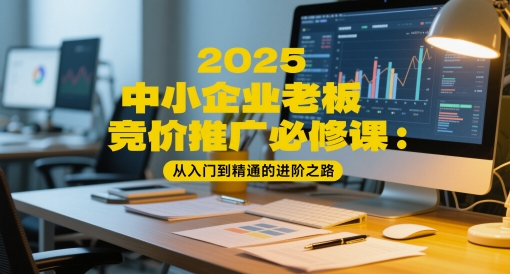 2025中小型企业老总百度竞价推广必修课程：实用教程的进阶之路-韬哥副业项目资源网