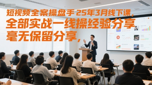 小视频软装股票操盘手25年3月面授课，所有实战演练一线股票操盘手心得分享，不遗余力共享，纯干货-韬哥副业项目资源网