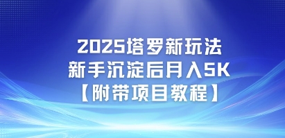 2025塔罗新玩法，新手沉淀后月入5K【附带项目教程】-韬哥副业项目资源网