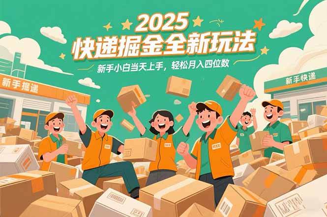 (15244期)2025快递掘金全新玩法,新手小白当天上手,轻松月入四位数!-韬哥副业项目资源网