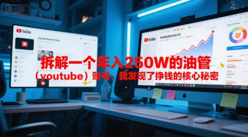 付费文章:拆解一个年入250W的油管(youtube)账号,我发现了挣钱的核心秘密-韬哥副业项目资源网
