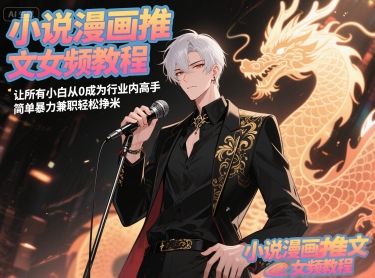 小说漫画文章女频教程,让每一个新手从0成为行业内大神,简单暴力做兼职轻轻松松挣米-韬哥副业项目资源网