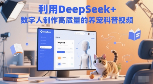 运用DeepSeek 虚拟数字人制做高质量养宠物科普文章-韬哥副业项目资源网